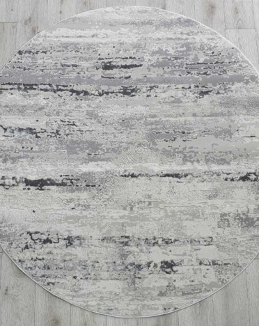 Ковер турецкий 36556A Amatis Reis круглый (Акрил, серый)