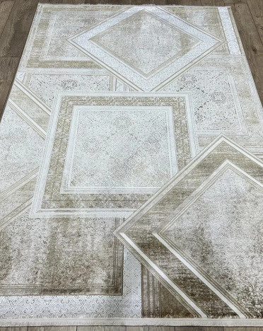 Ковер турецкий 7133B DIORA LONDON (Бамбуковый шелк, бежевый)