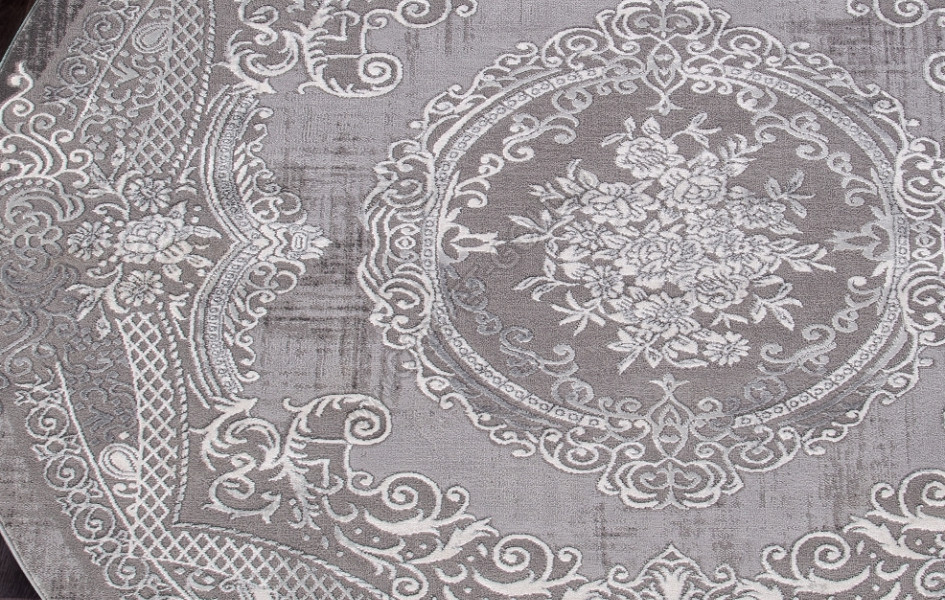 Ковер ARMINA 03762A - GREY / GREY Round
