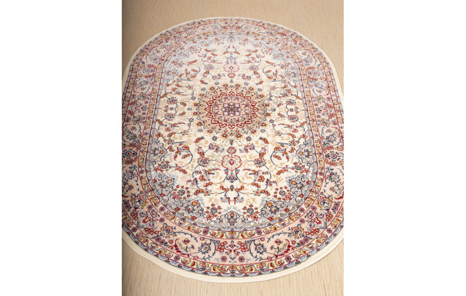 Монгольский ковер HUNNU (шерсть + вискоза) 6C1101 001 овальный