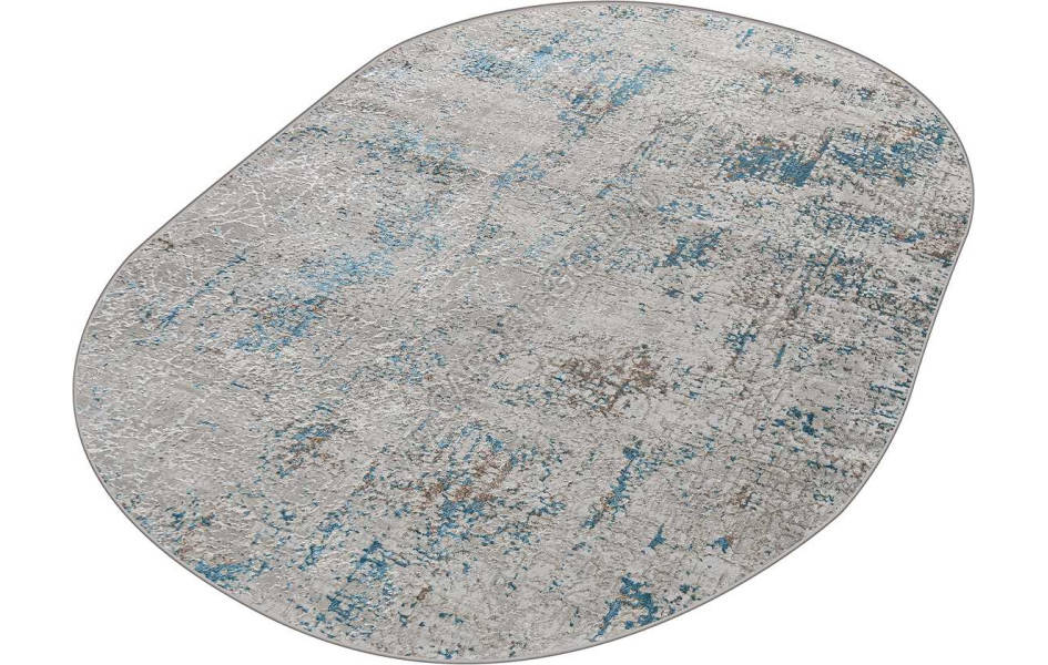 38549A OVAL BLUE FLS / CREAM FLS Eliza