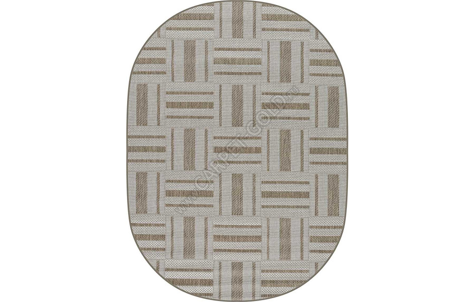 Безворсовый ковер SZ5332B2O OVAL 34 Циновка Тпе