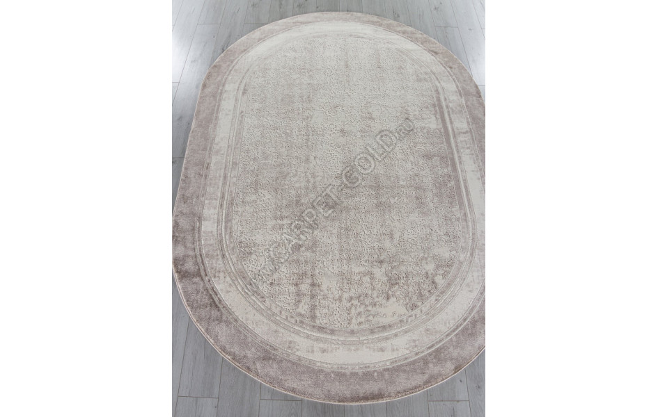 Ковер O2445 - 680 CREAM / BROWN - Овал - коллекция BRAND