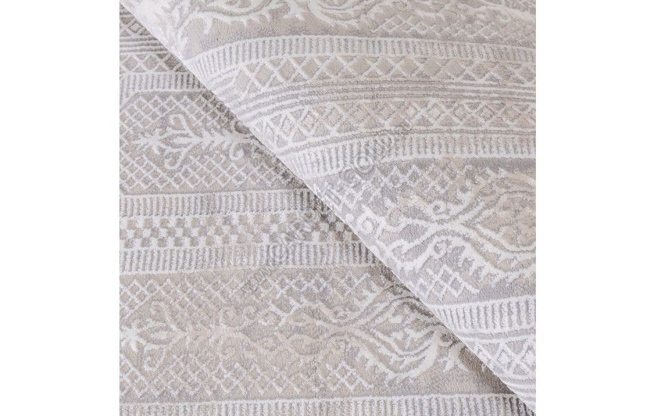 КОВРЫ ДИЗАЙН N907A ЦВЕТ WHITE / BEIGE_1 Prado