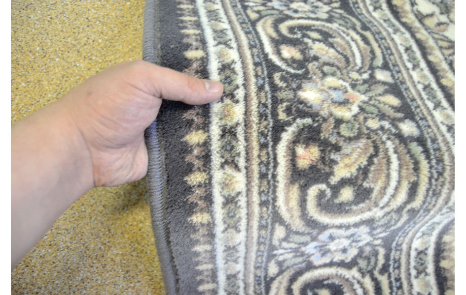 Шерстяной ковёр salamanka alabaster серого цвета